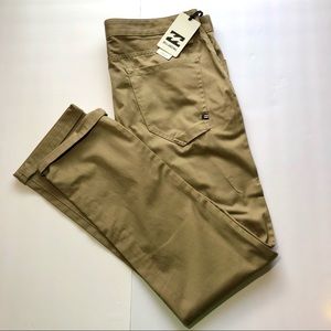 Billabong Stretch 33 Khaki Pants
